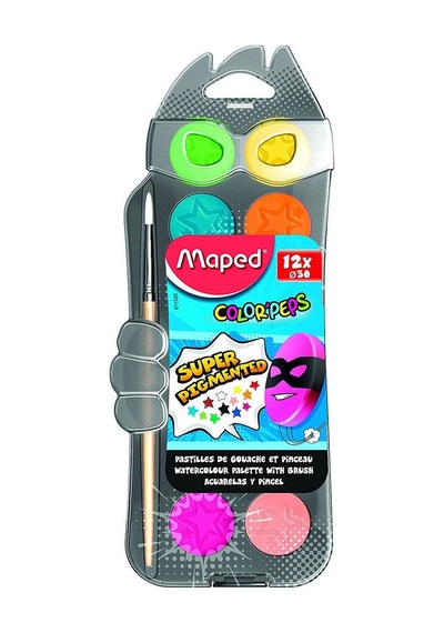 Maped Sulu Boya 30 Mm 12 Li 811520 Çok Renkli