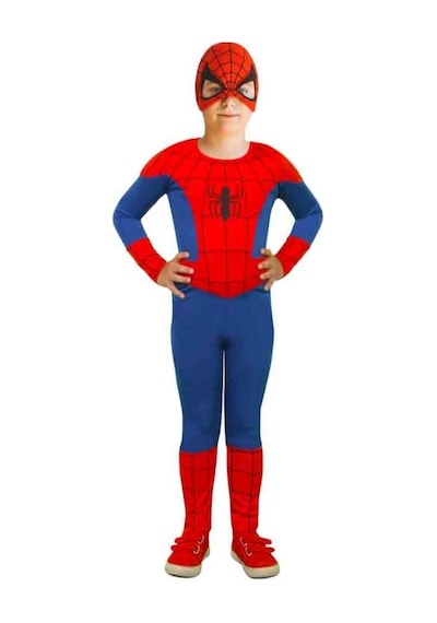 Sedirli Spiderman Kostümü Örümcek Adam Kostüm Çok Renkli