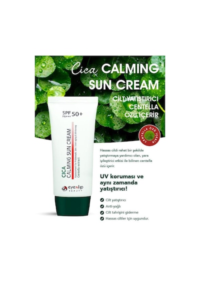 Eyenlip Beauty SPF 50+ Cica Yatıştırıcı Güneş Kremi 50 ML