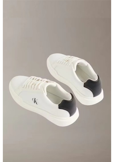 Calvin Klein Chunky Cupsole Bağcıklı Deri Kadın Siyah Sneaker Yw0yw01947-06x Siyah