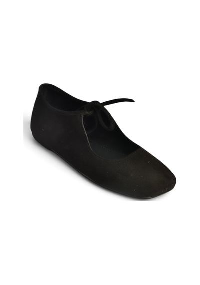 Fox Shoes Z250010502 Siyah Süet Bağlama Detaylı Günlük Kadın Ayakkabı