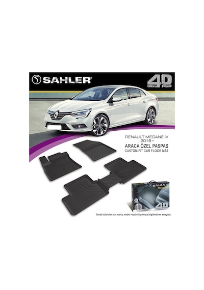 Sahler Megane 4 Havuzlu Paspas 4D 2020 Model Uyumlu