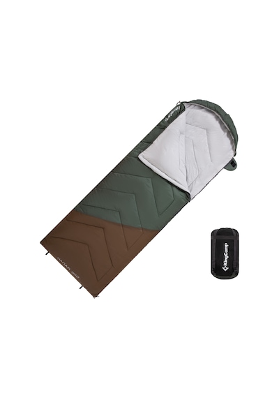 Kingcamp Radar 250 Deluxe -3 C Uyku Tulumu Green & Brown Kahverengi