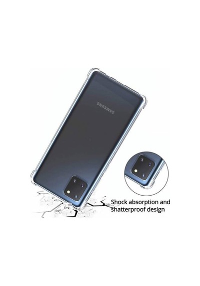 Samsung Uyumlu Galaxy Note 10 Lite Kilif Köse Korumali Seffaf Silikon 442386679