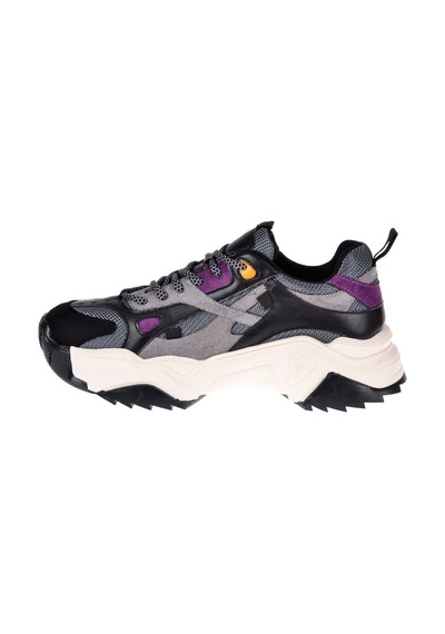 Pullman Kadın Spor Ayakkabı Sneaker Sms-65137 Siyah Mor-siyah Mor Siyah - Mor