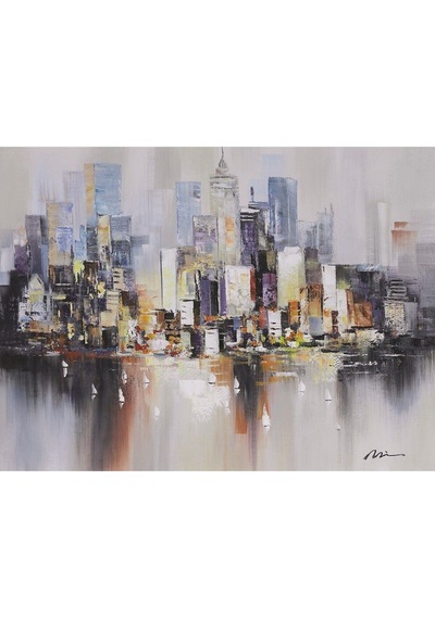 Deniz Soyut El Yapımı Yağlı Boya Tablo 115x90cm