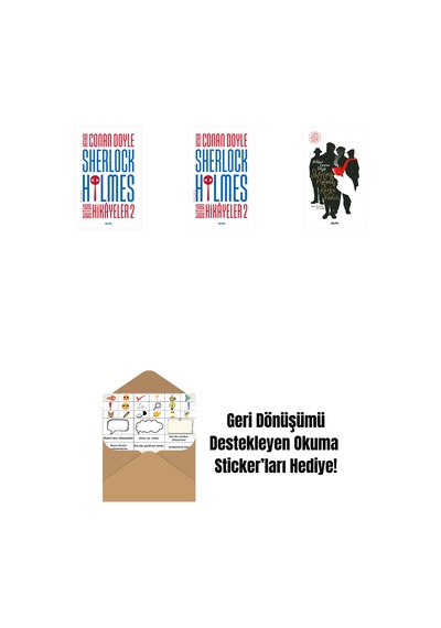 Sherlock Holmes - Bütün Hikayeler 2 + Sherlock Holmes - Bütün Hikayeler 2 Ciltli + Sherlock Holmes - Korku Vadisi + Okuma Sticker'ları