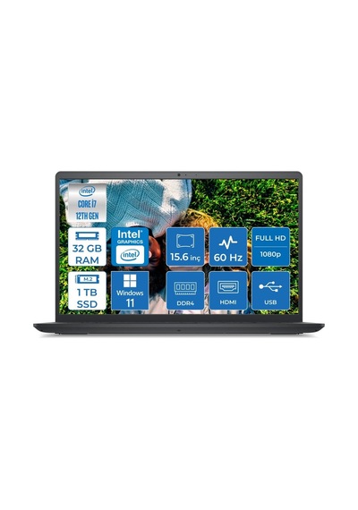 Dell Inspiron 3520 I35201013U015 i7-1255U 32 GB 1 TB SSD 15.6" W11P Dizüstü Bilgisayar