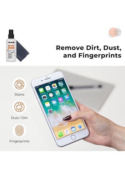 Lexroo Telefon, Tablet Ve Bilgisayar İçin Ekran Temizleyici Sprey & Mikrofiber Bez 100ml