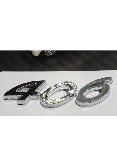 Peugeot 406 Bagaj 3m 3d Krom Abs Logo Amblem
