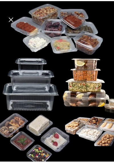 Plastik Sızdırmaz Kap 500 Gr - 1000 Gr - 2000 Gr Kullan At Tek Kullanımlık Kapaklı Kase 25 Adet 3 Lü Set