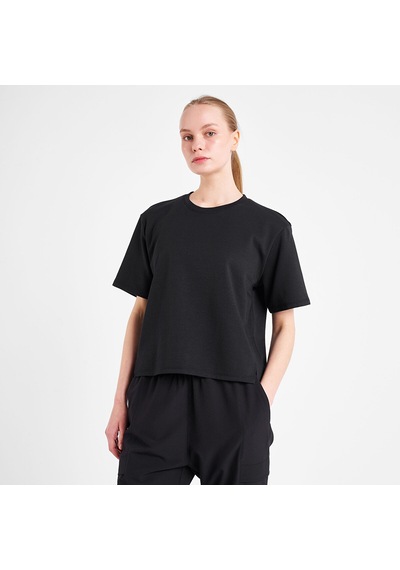 Lescon Siyah Kadın Kısa Kollu T-shirt 25n-2145