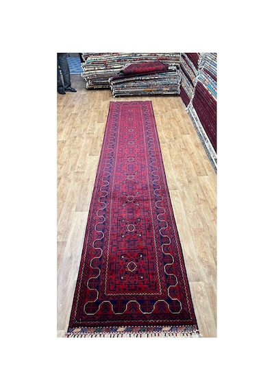 El Dokuma Afghan Halısı Bordo