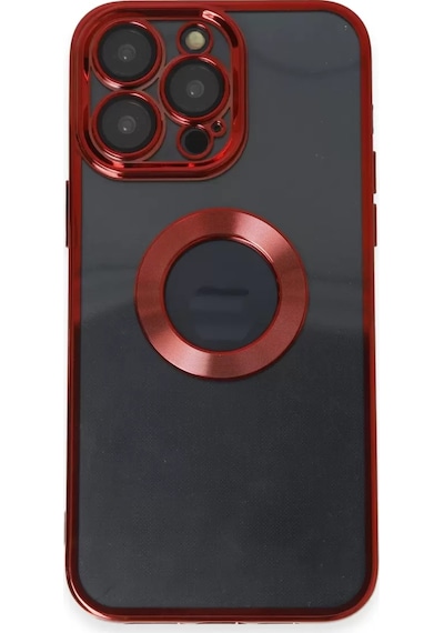 Newface Apple İphone 14 Pro Kılıf Slot Silikon - Kırmızı