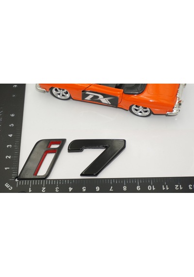 Dk Tuning Yeni İ7 Bagaj Siyah Kırmızı Abs Yazı Logo Bmw İle Uyumlu -