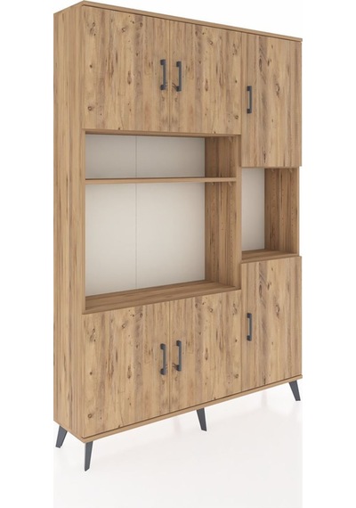 Arges Dolap 9 Raflı 6 Kapaklı 132x30x195 Çam-çam/çam Atlas Çam/atlas Çam Arges Dolap 9 Raflı 6 Kapaklı 132x30x195 Çam-çam/çam Atlas Çam/atlas Çam