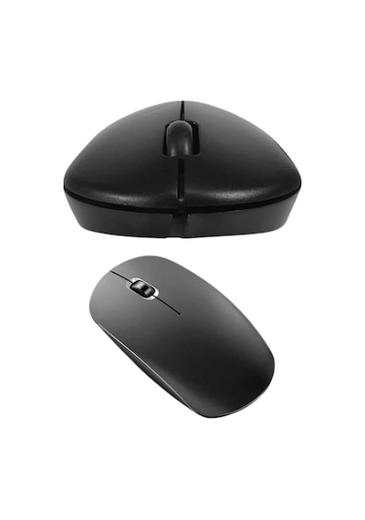 Siyah Kablosuz Mouse Wireless Mouse Minimal Tasarım