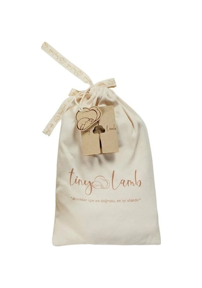 Tinylamb Lamb Organik Yenidoğan Tulum Ve Bere 0-3 Aylık Bebek Mini Yenidoğan Seti %100 Pamuk Beyaz