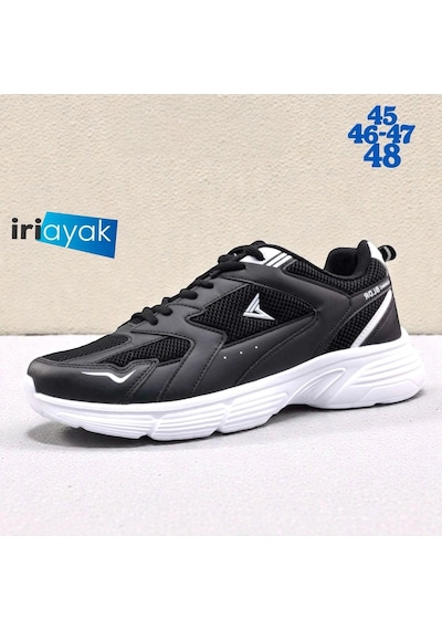 İriayak Büyük Numara 45-48 / Erkek Spor / Erkek Günlük Kullanıma Uygun Siyah - Beyaz İriayak Büyük Numara 45-48 / Erkek Spor / Erkek Günlük Kullanıma Uygun Siyah - Beyaz