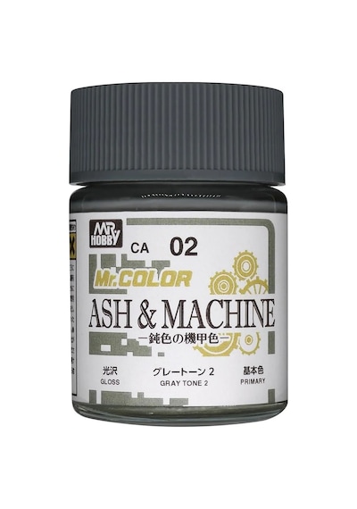 Mr.hobby Ca-02, 18 Ml. Ash & Machıne Gray Tone 2 Mr.color Maket Boyası Standart