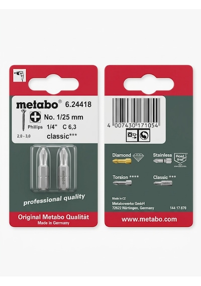 Metabo 24418 Ph 1x25 Bits Uç 2 Adet