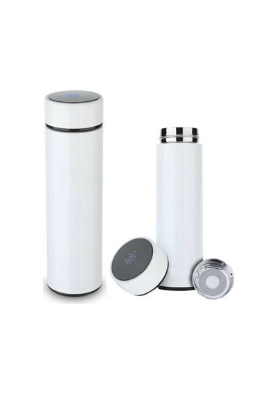 Dijital Sıcaklık Göstergeli Renkli Çelik Termos - 500 Ml