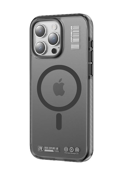 Rock Space Apple Uyumlu iPhone 15 Kılıf Magsafe Antishock - Siyah Siyah