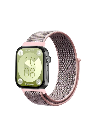 Newface - 462 - Huawei Fit 4 Hasırlı Cırtcırtlı Kordon - Metemıx - - Pembe