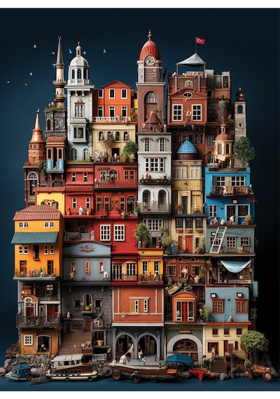 Anatolian 1000 Parçalık Puzzle - Balat 1157