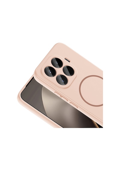 Xiaomi 15t Pro Kılıf Magsafe Destekli Kamera Korumalı Yumuşak Silikon Celikaksesuar Rose Pembe