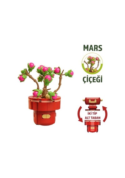 Dostoys Yapı Taşı Serisi Çiçek Yapım Seti Mars Çiçeği 162 Parça