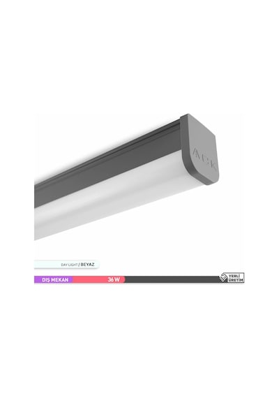 Ack 12w Beyaz 6500k Ip54 Siva Üstü Led Tavan Armatürü Ack At11-01230 Beyaz