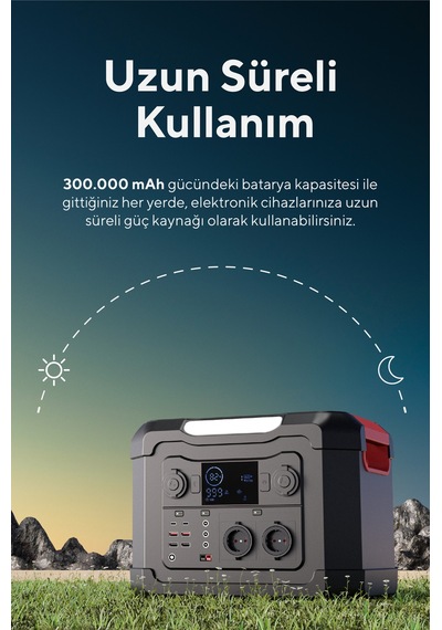 S-Link Ops1200 1200w 300000mah 1080wh Led Lambalı Saf Sinüs Multi