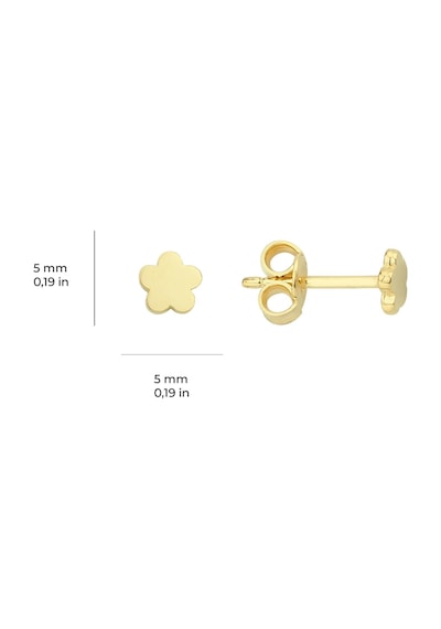 Goldkupe 14 Ayar Altın Minik Çiçek Küpe 0,58 Gr-1801