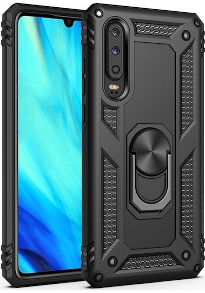 Huawei P Smart Pro 2019 Kılıf Tank Koruma Vega Standlı Yüzüklü Mı  (510536852)