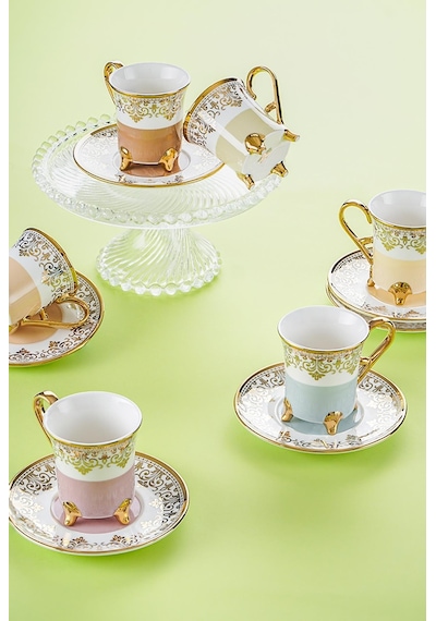 Acar Ornette 6 Kişilik Kahve Fincanı Takımı - 90 Ml