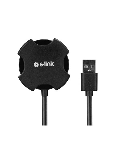 4 Adet S-link Swapp Sw-u212 Siyah Usb 2.0 4 Port Hub Kablolu Çevirici Adaptör