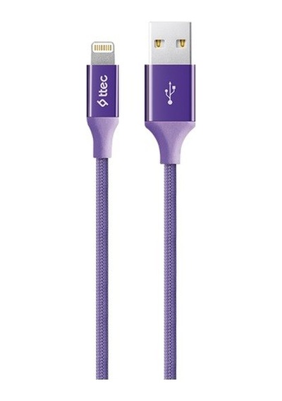 Ttec Alumicable Lightning İle Uyumlu Kablo Mor 1.2m - 2dk16mr 1 Adet