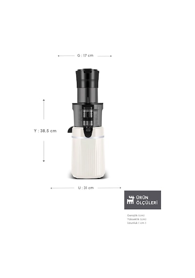 Karaca Fresh Press Slow Juicer Yavaş Sıkım Katı Meyve Sıkacağı