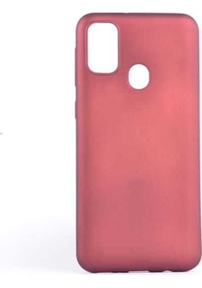 Samsung Galaxy Uyumlu M30s Kılıf Esnek Yapılı İnce Slim Silikon Kapak Ryc/premier Bordo