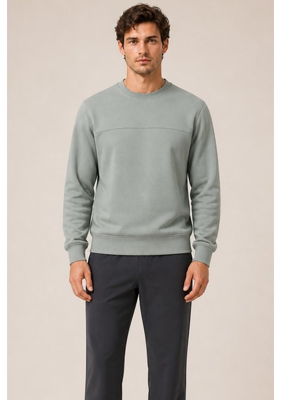 Redline Steni Yeni Sezon Erkek Regular Fit Kışlık Bisiklet Yaka Sweatshirt Mint