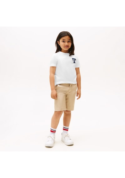 Tommy Hilfiger Varsity Graphic Çocuk Beyaz T-shirt Kb0kb09868 Beyaz