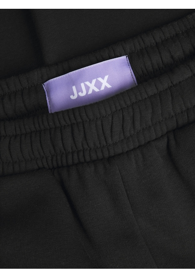 Jack & Jones Kadın Logolu Sweat Pantolon - Abbie Black Siyah