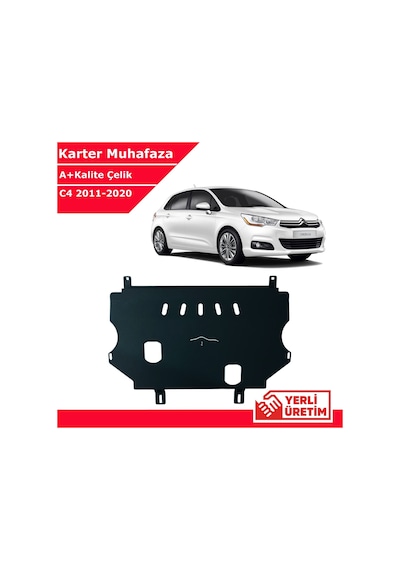 Citroen C4 2011-2020 Çelik Karter Muhafaza Çelik Koruma Sacı A+ Kalite Yerli Üretim
