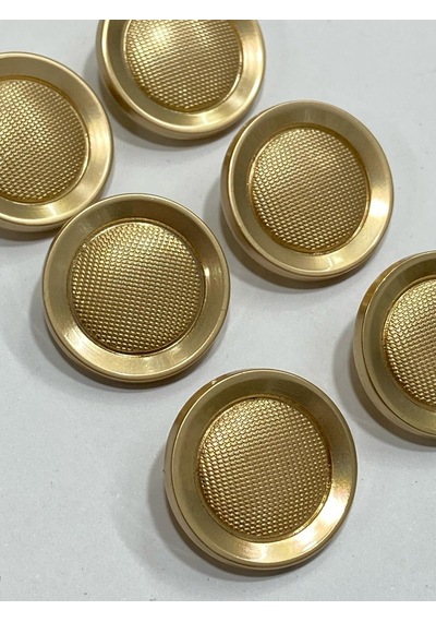 Metal Düğme/kaban Manto Boyu/ 6 Lı Set/2,5 Cm/jx001/mat Gold