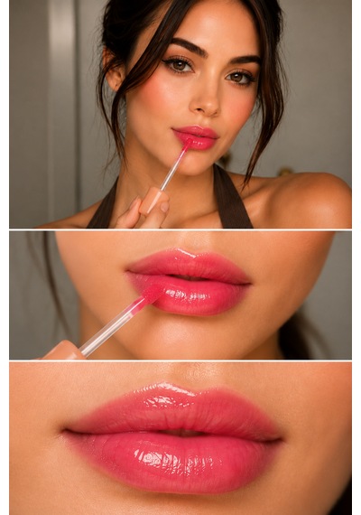 Spf30 Peptit İçeren Lip Gloss Cherry Veil 01 Kolajen & Hyalüronik Asit Destekli Nemlendirici Ve Besleyici Dudak Parlatıcısı / Joy Pepdide Kırmızı