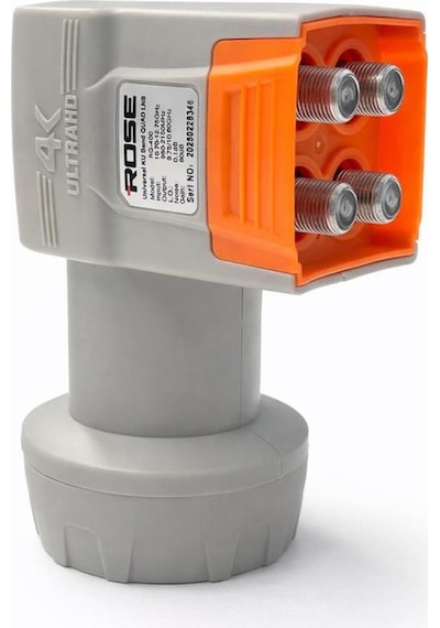 Rose Rg-400 Quad Lnb Dört Çıkışlı Unıversal 0,1 Db Full Hd 4k Uyumlu Uydu Lnb