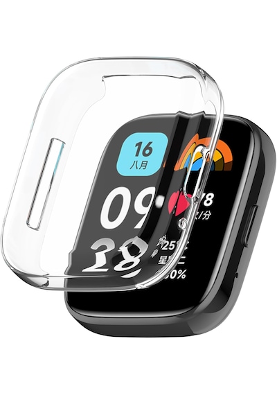 Xiaomi Redmi Watch 3 Active Şeffaf Silikon Kasa Ve Ekran Koruyucu
