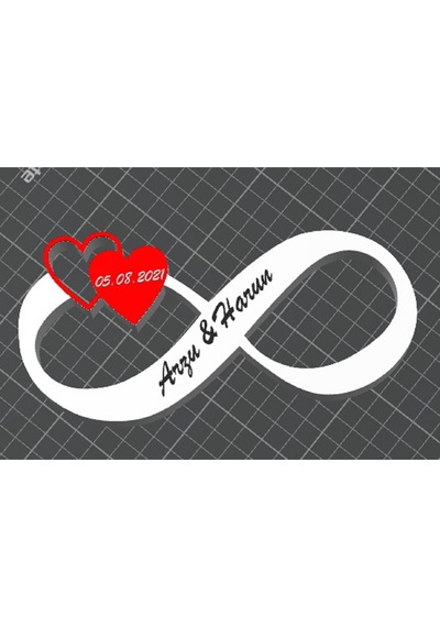 Kişiye Özel Sevgililer Günü Sonsuzluk Logosu
