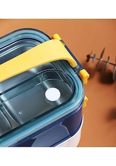 Bento 1600ml Lunchbox 2 Katlı Çelik Sefer Tası Yemek Kutusu Mor Bakır